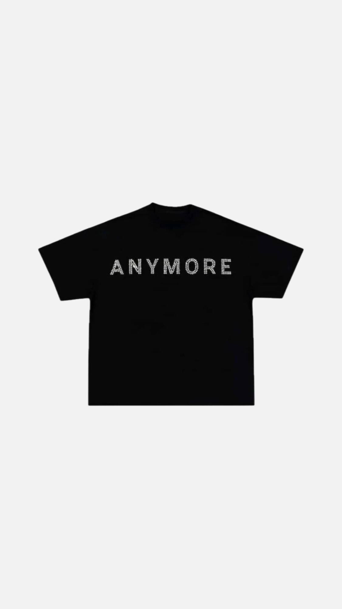 ANYMORE glitters T-shirt Black