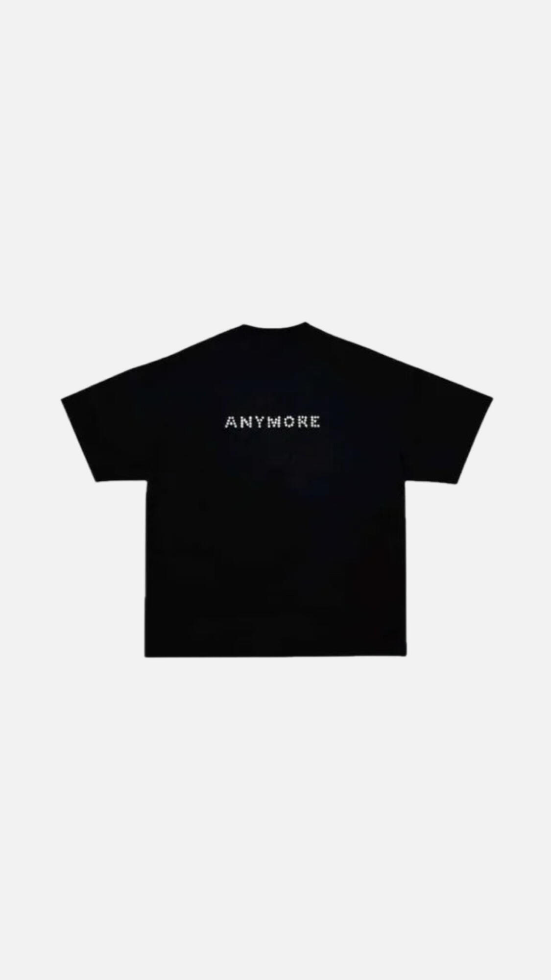 ANYMORE glitters T-shirt Black