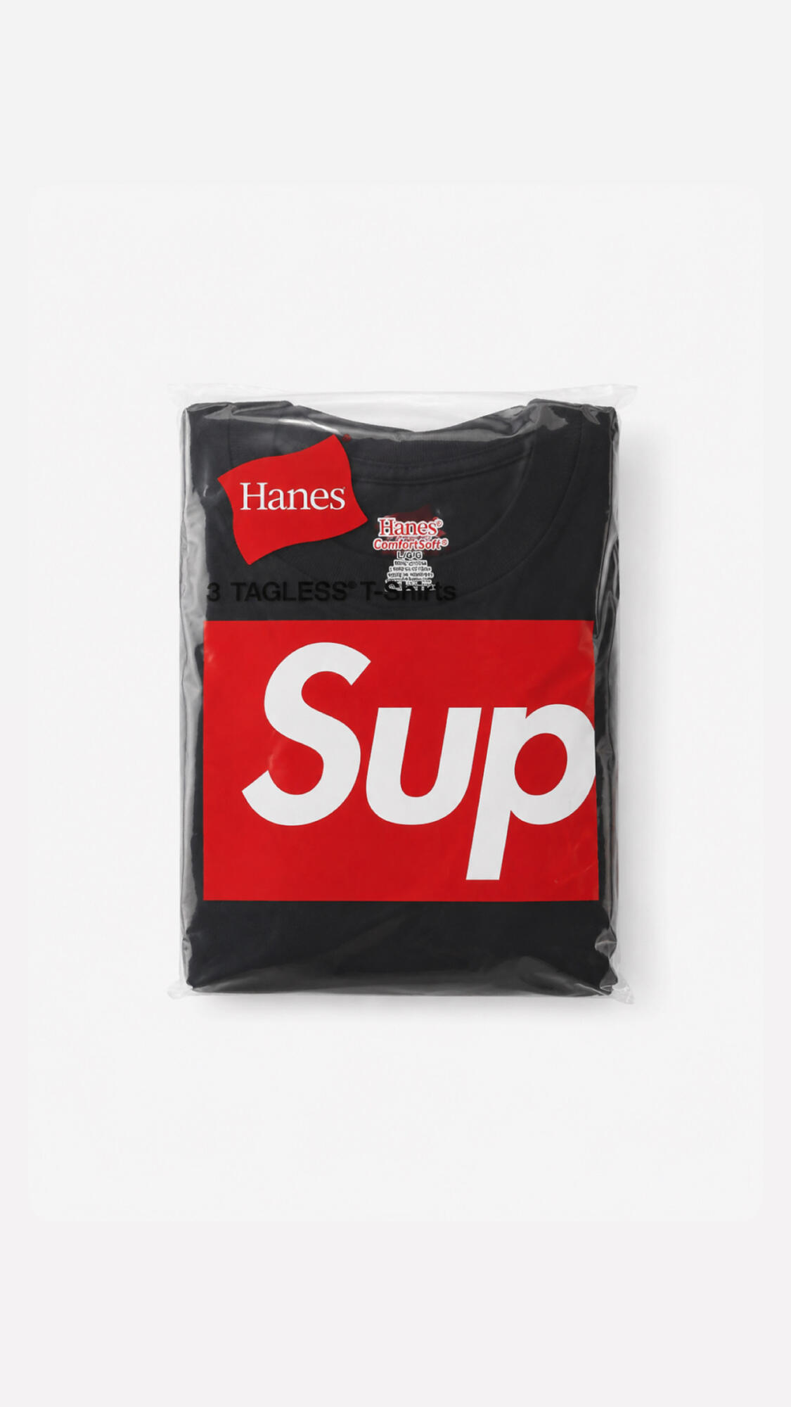 Camiseta supreme hanes tagles (pack 3)